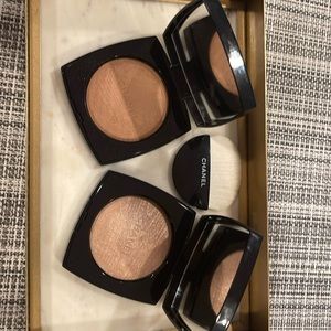 Chanel highlighters warm gold & ivory gold